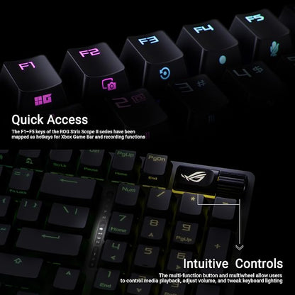 ASUS ROG Strix Scope II 96 Wireless Gaming Keyboard, Tri-Mode Connection - Image 7