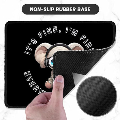 ITNRSIIET Mouse Pad with Stitched Edge Premium Textured Smooth Precise - Image 3