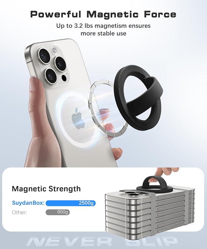 Magnetic Phone Grip, Removable Loop Grip - Image 2