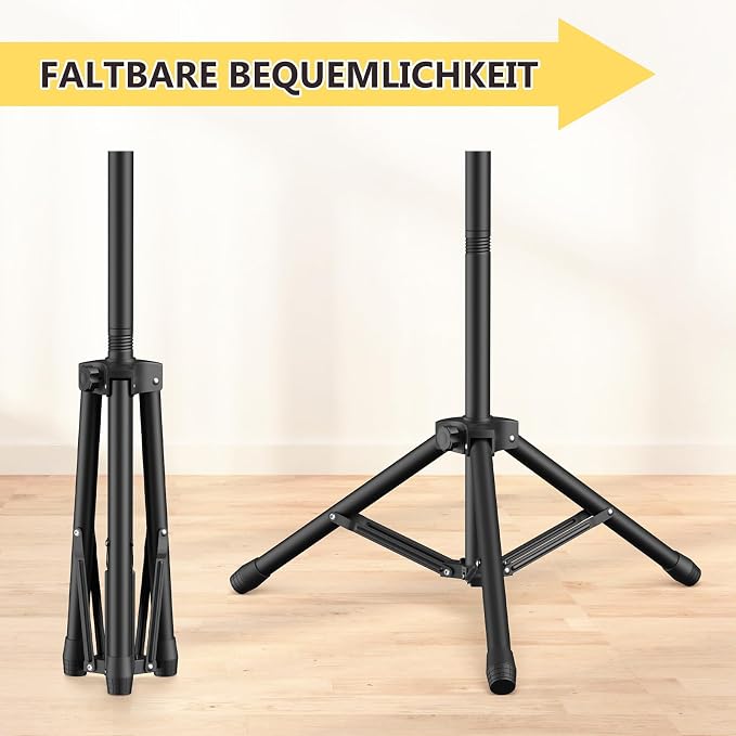 Tripod Speaker Stands with Carry Bag, Foldable - Image 4