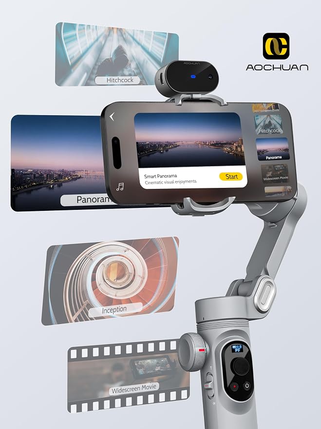 Gimbal Stabilizer for Smartphone AI Tracking, 3-axis Gimbal - Image 6