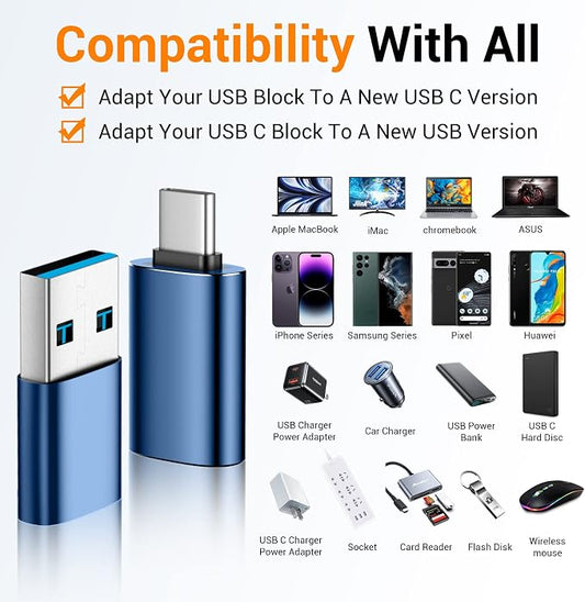   USB to USB C Adapter, USB C Male to USB 3.0 Female - Image 2