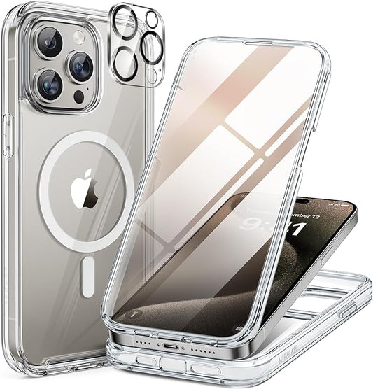 Miracase Magnetic for iPhone 15 Pro Max Case 6.7'' Full-Body Drop Proof Bumper by Miracase