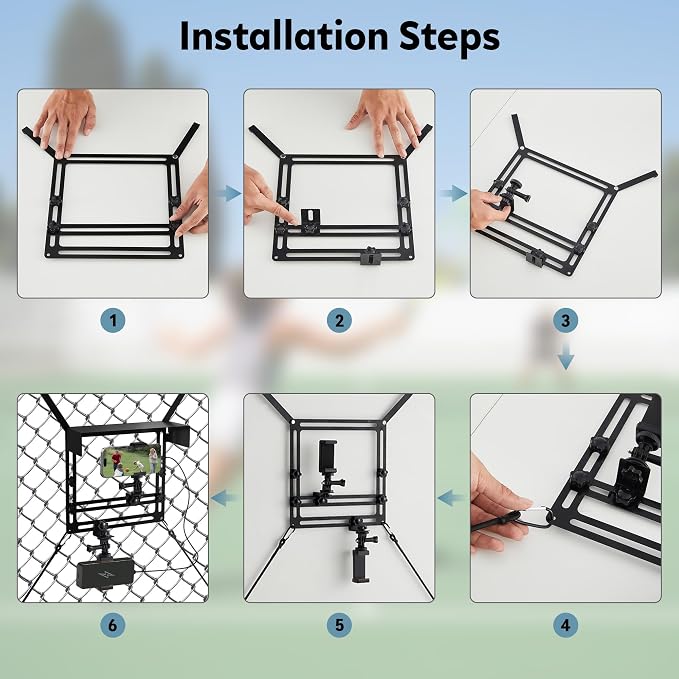 Cell Phone Fence Mount with Shade, Fence Phone Holder Mounting Kit - Image 6