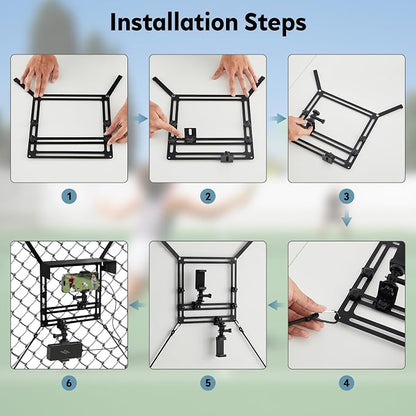 Cell Phone Fence Mount with Shade, Fence Phone Holder Mounting Kit - Image 6