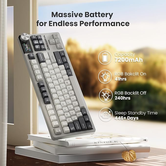RK ROYAL KLUDGE S85 Wireless Mechanical Keyboard, TKL Keyboard - Image 5