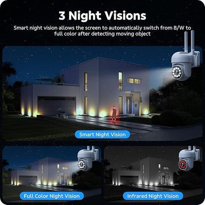 CAMCAMP Home Security Camera System 8 PTZ Cameras Wireless Outdoor 16CH NVR | - Image 5