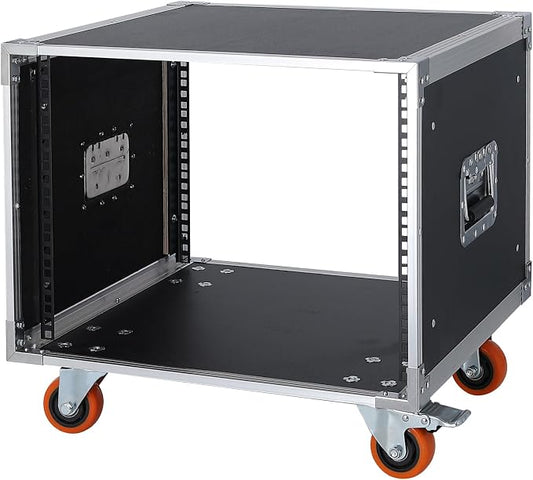 AV Gear Rack 8U Home Audio & Video Stage Stereo Equipment Storage Cabinet Stand by WikrOck