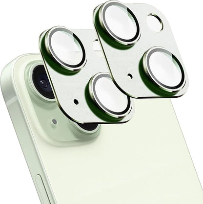 2 Pack Camera Lens Protector for iPhone 15 / iPhone 15 Plus, AR Tempered Glass by SHANG+PIN+JIA