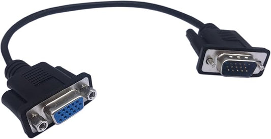 CERRXIAN 1ft VGA SVGA 15 Pin HD15 Male to Female Adapter Video Monitor by CERRXIAN