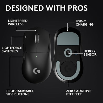 Logitech G PRO X Superlight 2 DEX Wireless Gaming Mouse, 60g pro-Grade - Image 6