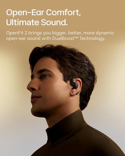 SHOKZ New OpenFit 2 Open-Ear Headphones, True Wireless Bluetooth Earphones - Image 3