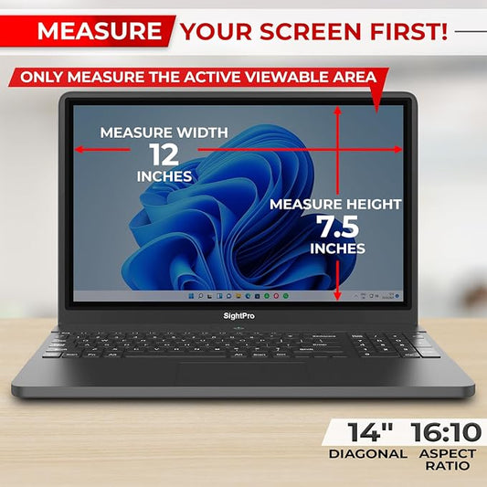 14 Inch 16:10 Laptop Privacy Screen Filter - Image 2