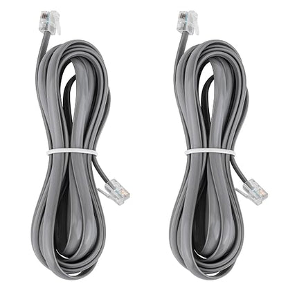 LanSenSu RJ12 Cable Phone Cord RJ12 6P6C Male to Male Straight Wired by LanSenSu