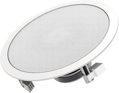 Audio 3-Way Premium in-Ceiling 8" Round Speaker, Dual 1-inch Silk Dome Tweeters - Image 2