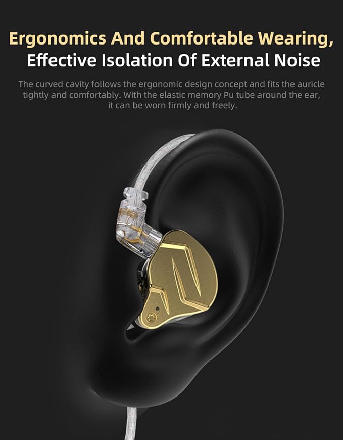 KZ ZSN PRO X in Ear Monitor Headphones Gaming Earbuds, High Fidelity Wired - Image 7