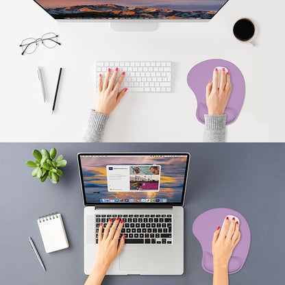 ITNRSIIET Ergonomic Mouse Pad, Cushioned Gel Wrist Rest, Non-Slip Base - Image 2