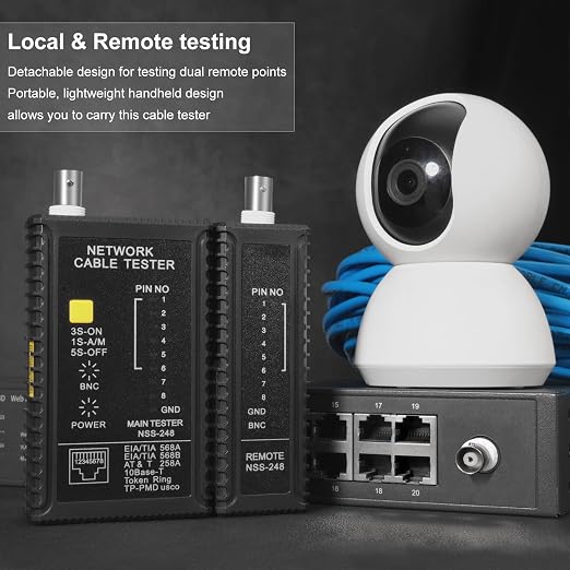 Dual-Function Coaxial & RJ45 Network Cable Tester - Image 4