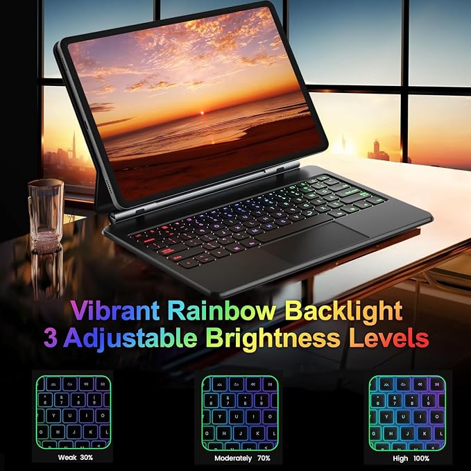 Magic Keyboard Case for Samsung Galaxy Tab S10+ Plus/S9+ Plus/S9 FE+ Plus/S8+ - Image 6