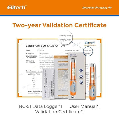 Elitech RC-51 Digital Temperature Data Logger USB Reusable 32000 Points - Image 6