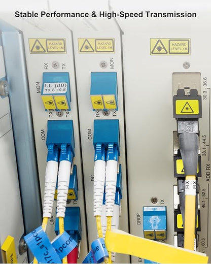 6 Pack 1M OS2 LC to LC Fiber Patch Cable, Individually Tested, LSZH Single Mode - Image 7