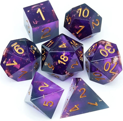 Haxtec DND Dice Set Sharp Edge Resin Dice by HaxtecDice