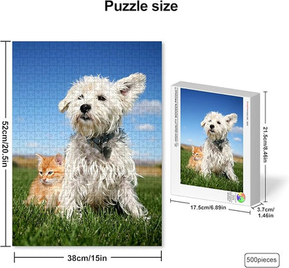 Custom 500 Piece Puzzle for Father's Day, Personalized Puzzle from Photos - Image 2