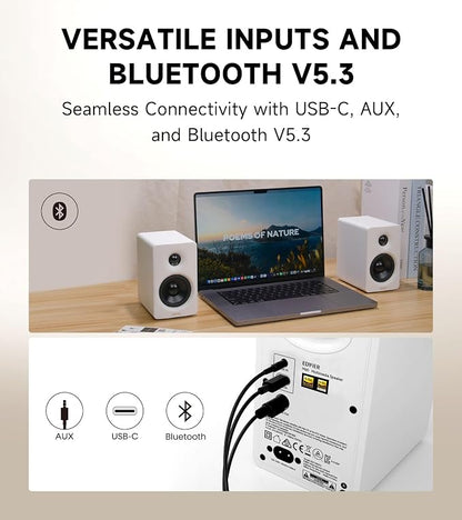 Edifier M60 Multimedia Speaker Bluetooth 5.3, 66W RMS, Hi-Res Audio & Hi-Res - Image 5
