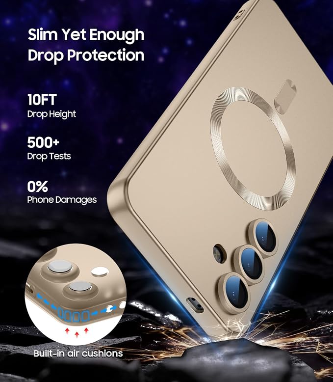 Magnetic for Samsung Galaxy S24 Case Slim Soft Silicone Bumper Shockproof - Image 5