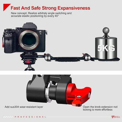 SY38 Camera Quick Release Foldable Half Cage, Camera Cage Compatible - Image 3