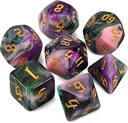 QMAY DND Dice Set -D&D Polyhedral Dice by QMAY