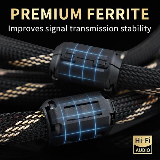 12 AWG Audiophile HiFi Speaker Audio Cable–4N OFC Core, 24K Gold-Plated Banana - Image 3