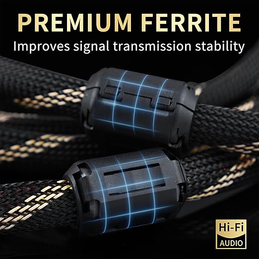 12 AWG Audiophile HiFi Speaker Audio Cable–4N OFC Core, 24K Gold-Plated Banana - Image 3