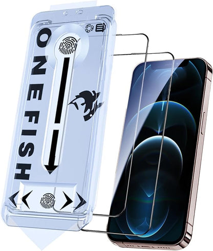 OneFish Glass Screen Protector for iphone 12 Pro Max, 9H Hardness Glass Scratch by OneFish