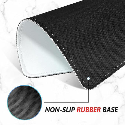 ITNRSIIET Mouse Pad Non-Slip Rubber Base Smooth Surface Stitched Edges - Image 4