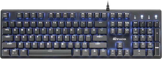 i-rocks K75M Illuminated Mechanical Keyboard, 104 Keys, PBT Keycaps, Backlit - Image 2