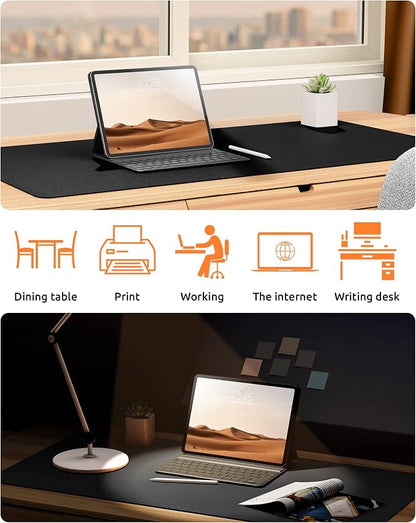 YSAGi Leather Office Desk Pad Protector, Large Mouse Pad, PU Leather, Laptop - Image 6