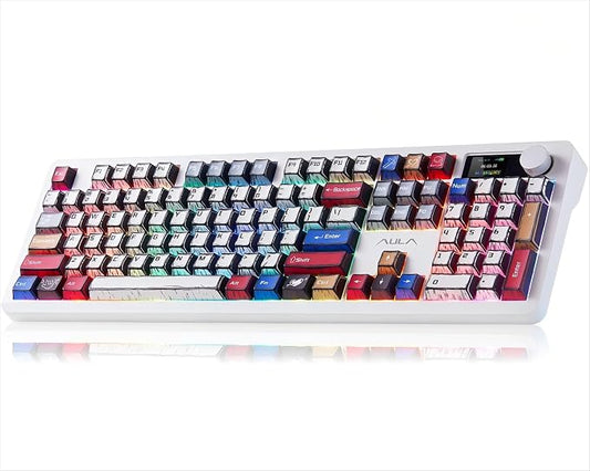 AULA F106 PRO Mechanical Keyboard, Full Size Gaming Keyboard by AULA