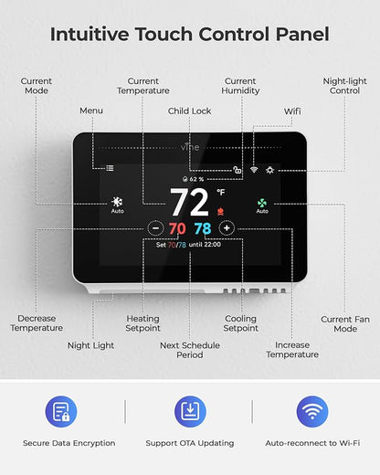 Vine Smart Thermostat for House - Image 6