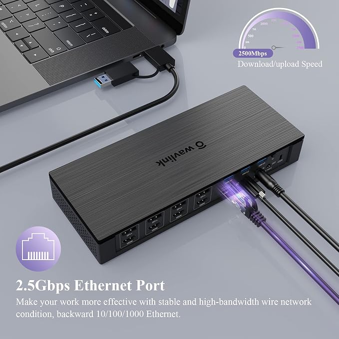 WAVLINK DisplayLink Laptop Docking Station - Image 6