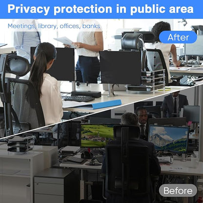 Computer Privacy Screen 23.6 Inch Magnetic, Removable Hanging Privacy Shield - Image 7