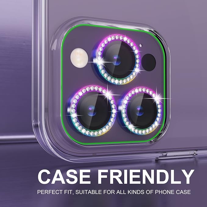 Choiche [3+1 for iPhone 14 Pro/iPhone 14 Pro Max Camera Lens Protector Bling - Image 4
