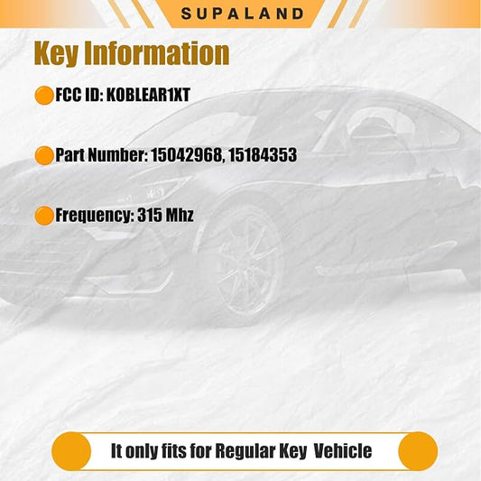 SUPALAND Key Fob Keyless Entry Fits - Image 2