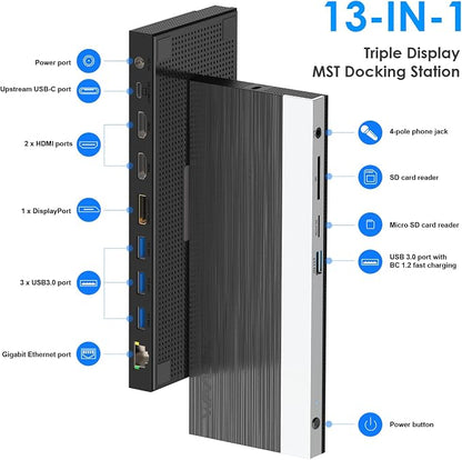 WAVLINK USB C Docking Station 4K Triple Display - Image 2