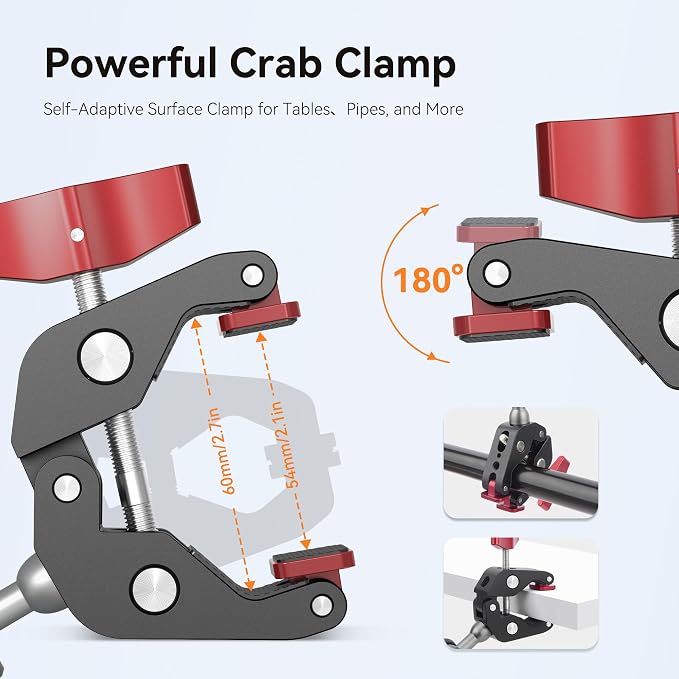 Camera Clamp Mount & 360°Ball Head Magic Arm - Image 3