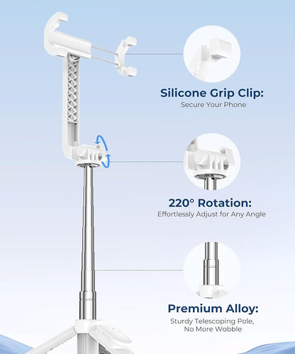 67‘’ Selfie Stick, Phone Tripod - Image 5