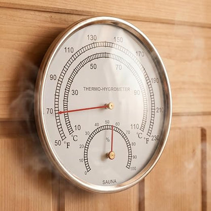 Sauna Thermometer and Hygrometer Indoor Temperature and Humidity Monitor - Image 8