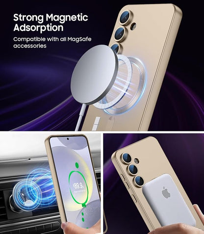 Magnetic for Samsung Galaxy S24 Plus Case Slim Soft Silicone Bumper Shockproof - Image 3