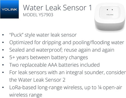 YoLink Smart Home Starter Kit: Hub & 2-Pack Water Leak Sensor 1, LoRa Up to 1/4 - Image 2