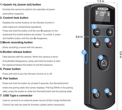 for Fujifilm Rechargeable Camera Remote Control Wireless Shutter Release - Image 7